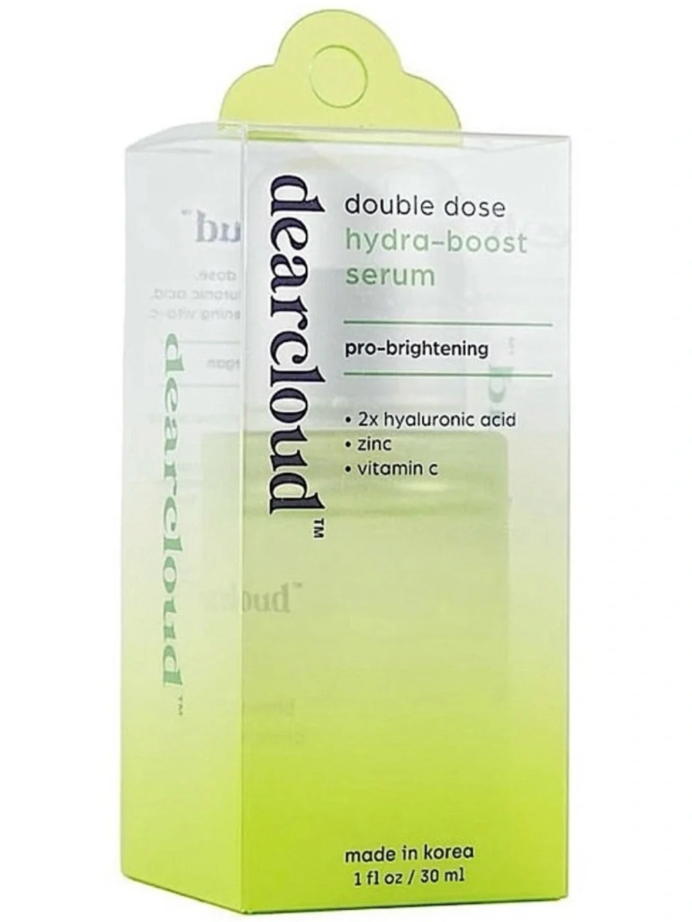 DearCloud Double Dose Hydro Boost Pro-Brightening Serum 1oz